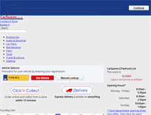 Tablet Screenshot of carspares.co.uk